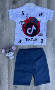 Костюм Akira "TikTok" темно-синій, хлопчик 1-2-3-4 роки