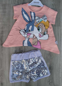 Костюм Limones "Bugs Bunny&Lola Bunny",персиковый,девочка 2-3-4-5 лет