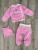  Комплект "Мій Зайчик", рожевий, дівчинка 0-3 місяців, фото