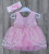  Сукня Pon Pon "Ноти", рожевий, дівчинка 0-3 місяці, фото