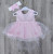  Сукня Pon Pon, рожевий, дівчинка 0-3 місяці, фото
