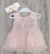  Сукня Pon Pon "Бант",персиковий,дівчинка 0-3 місяці, фото