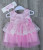  Комплект Pon Pon "Квіточки", рожевий, дівчинка 0-3 місяці, фото