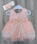  Сукня Pon Pon "Квітка",персиковий,дівчинка 0-3 місяці, фото