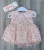  Сукня Pon Pon "Серце",персиковий,дівчинка 0-3 місяці, фото