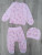  Комплект "Звірятка", рожевий, дівчинка 0-3 місяців, фото