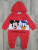  Чоловічок комбінезон Murat Baby "Mickey", червоний, хлопчик 0-3-6-9 місяців, фото