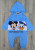  Людина комбінезон Murat Baby "Mickey", блакитний, хлопчик 0-3-6-9 місяців, фото