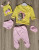  Комплект Murat Baby "Кішечка", жовтий, дівчинка 0-3 місяців, фото