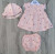  Костюм Bebico "Вишеньки",персиковий,дівчинка 6-9-12 місяців, фото