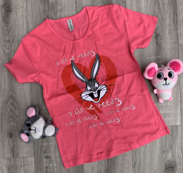 Футболка TRG Kids "Bugs Bunny",малиновый,девочка 9-10-11-12 лет