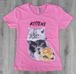 Футболка TRG Kids "Kittens",розовый,девочка 9-10-11-12 лет
