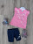  Костюм Elefin "Ромашки", рожевий, дівчинка 3-6-9-12 місяців, фото