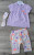  Костюм Elefin "Метелики", фіолетовий, дівчинка 3-6-9-12 місяців, фото