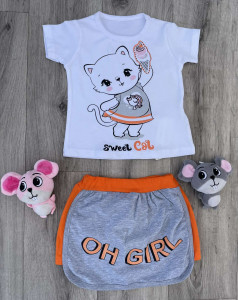 Костюм Murat Baby "Sweet Cat",оранжевый,девочка 3-6-9-12 месяцев