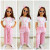  Костюм Jeliboom "Полоска", рожевий, дівчинка 3-4-5-7-9 років, фото