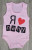 Боді Findik "Я люблю Папу", рожевий, дівчинка 3-6-9-12-18 місяців, фото