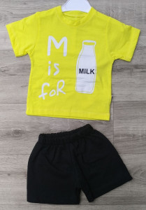 Костюм Adigo "Milk",жёлтый,мальчик 1-2-3-4 года