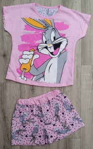 Пижама "Bags Bunny", розовый, девочка 5-6-7-8 лет