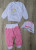 Комплект "Слоник", рожевий, дівчинка 0 місяців, фото