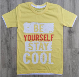 Футболка Wenge "Be Yourself Stay Cool", жёлтый, мальчик 9-11-13-14 лет