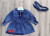  Сукня Crocodays "Вишеньки", синій, дівчинка 6-9-12-18 місяців, фото