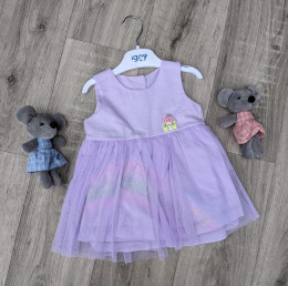 Платье Iggy "Домик", фиолетовый, 6-9-12-18 месяцев