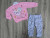  Костюм Pepelino "Котик" рожевий, дівчинка 6-12-18-24 місяців, фото