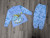  Піжама "SuperDino", блакитний, хлопчик 1-2-3-4-5 років, фото
