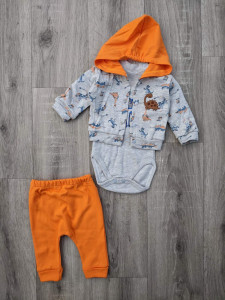 Комплект Baby Choice "Dino", оранжевый , мальчик 0-3-6-9 месяцев