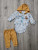  Комплект Baby Choice "Dino", гірчичний, хлопчик 0-3-6-9 місяців, фото