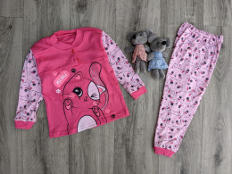 Пижама "Кошка",розовый,девочка 2-3-4-5-6 лет