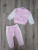  Костюм Anilco "Good Vibes" рожевий, дівчинка 6-12-18 місяців, фото