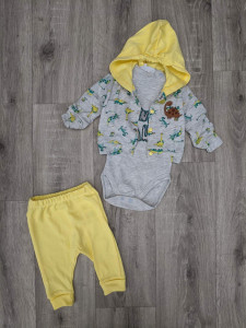 Комплект Baby Choice "Dino", жёлтый , мальчик 0-3-6-9 месяцев