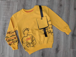 Реглан Barkod Kids "Awesome", жёлтый, мальчик 3-4-5-6 лет