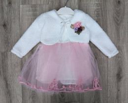 Платье Cancus "Цветок", розовый, 6-9-12 месяцев
