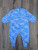  Людина "Панда", блакитний, хлопчик 0-3 місяців, фото