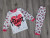 Пижама Supermini "Heart", коралловый, девочка 4-5-6 лет, фото