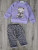  Костюм Baby Choice "Ведмедик", фіолетовий, дівчинка 6-12-18-24 місяців, фото
