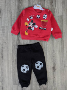 Костюм Pepelino "Mickey", красный, мальчик 6-12-18-24 месяцев