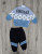  Костюм Betus "Football", синій, хлопчик 6-9-12-18 місяців, фото