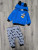  Костюм Agumini "Mickey", синій, хлопчик 6-9-12 місяців, фото