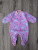  Чоловічок комбінезон "Пандочки", рожевий, дівчинка 0-3 місяців, фото