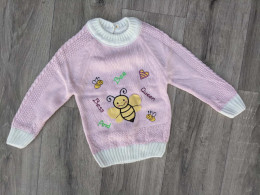 Светр Miniloya "Бджілка", пудра, дівчинка 1-2-3 роки