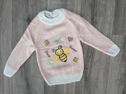 Светр Miniloya "Бджілка", персиковий, дівчинка 1-2-3 роки