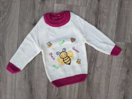 Светр Miniloya "Бджілка", молочний, дівчинка 1-2-3 роки
