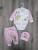  Комплект Findik "Звірятка", рожевий, дівчинка 3-6 місяців, фото