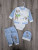  Комплект Findik "Звірятка", блакитний, хлопчик 3-6 місяців, фото