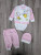  Комплект Findik "Зайчики", рожевий, дівчинка 3-6 місяців, фото