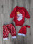 Комплект Dream Baby "Новий Рік", червоний, унічекс 0-3-6-9 місяців, фото